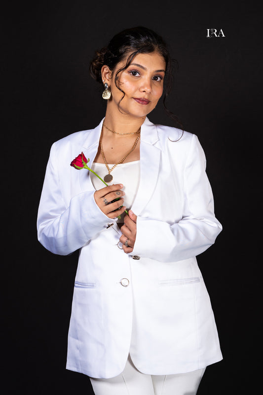 Classic White Blazer