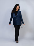 Royal Blue Blazer with Tassels – Bold Elegance and Unmatched Style