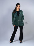 Green Blazer with Tassels – A Bold, Statement-Making Piece