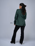 Green Blazer with Tassels – A Bold, Statement-Making Piece