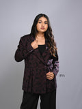 Purple Peplum Blazer - A Chic Fusion of Elegance and Modern Design