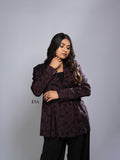Purple Peplum Blazer - A Chic Fusion of Elegance and Modern Design