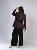 Purple Peplum Blazer - A Chic Fusion of Elegance and Modern Design